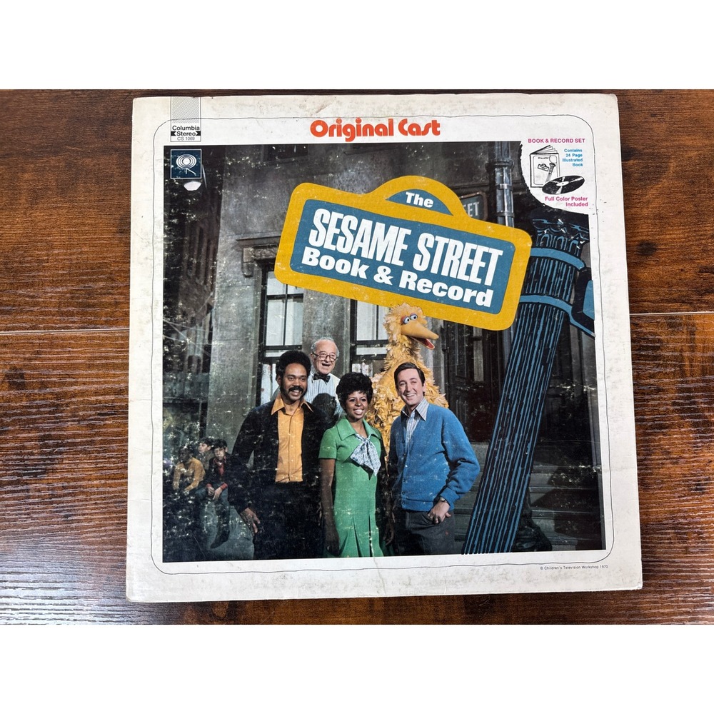 Vintage 1970 Sesame Street Book &‎ Record Vinyl LP Original Cast CS 1069 12"